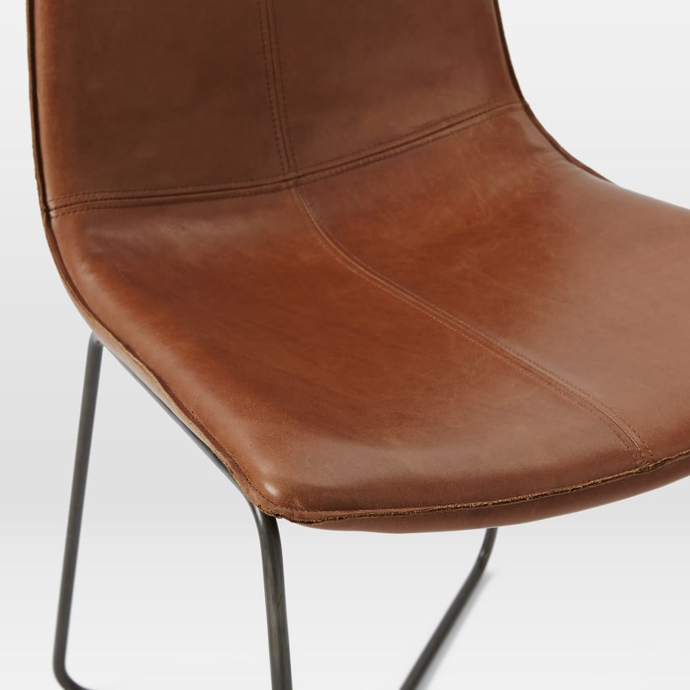 Slope Leather Dining Chair West Elm Australia